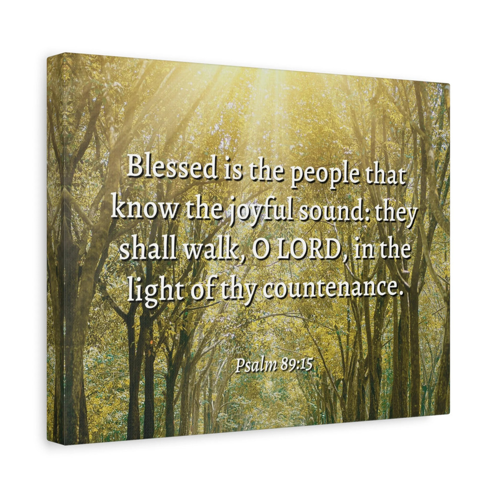 Scripture Walls Joyful Sound Psalm 89:15 Bible Verse Canvas Christian Wall Art